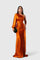 Alionessah Elegant Maxi Dress in Orange