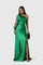 Alionessah Elegant Maxi Dress in Emerald Green