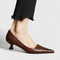 Nyah Comfort Heels in Brown