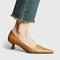 Nyah Comfort Heels in Beige