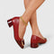 Olyzabeth Comfortable Loafers in Bordeaux