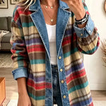Vintage Patchwork Denim Jacket – Charlotte in Multicolor