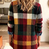 Women's Plaid Color-Block Denim Jacket, photo 2