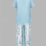 Women's Casual Leaf Print Two Piece Set, photo 8