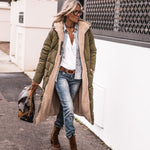 Women's Reversible Warm Cape in Olive Green