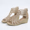 Fashionable women's comfort sandals in Beige
