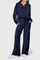 Women's Lightweight Casual Two-Piece Outfit in Navy Blue