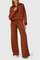 Women's Lightweight Casual Two-Piece Outfit in Orange-Red