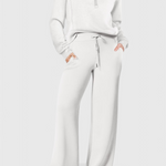 Women's Lightweight Casual Two-Piece Outfit in White