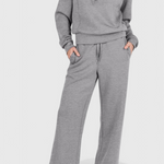 Women's Lightweight Casual Two-Piece Outfit in Gray