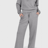 Women's Lightweight Casual Two-Piece Outfit in Gray