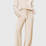 Women's Lightweight Casual Two-Piece Outfit in Light Khaki