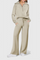 Women's Lightweight Casual Two-Piece Outfit in Apricot