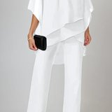 Women's Two-Piece Layered Set in White