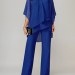 Women's Two-Piece Layered Set in Blue