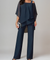 Women's Two-Piece Layered Set in Navy Blue
