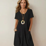 Women's Easy Casual Flow Midi Dress