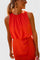 Theonae Comfortable Midi Dress in Orange