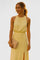 Theonae Comfortable Midi Dress in Yellow