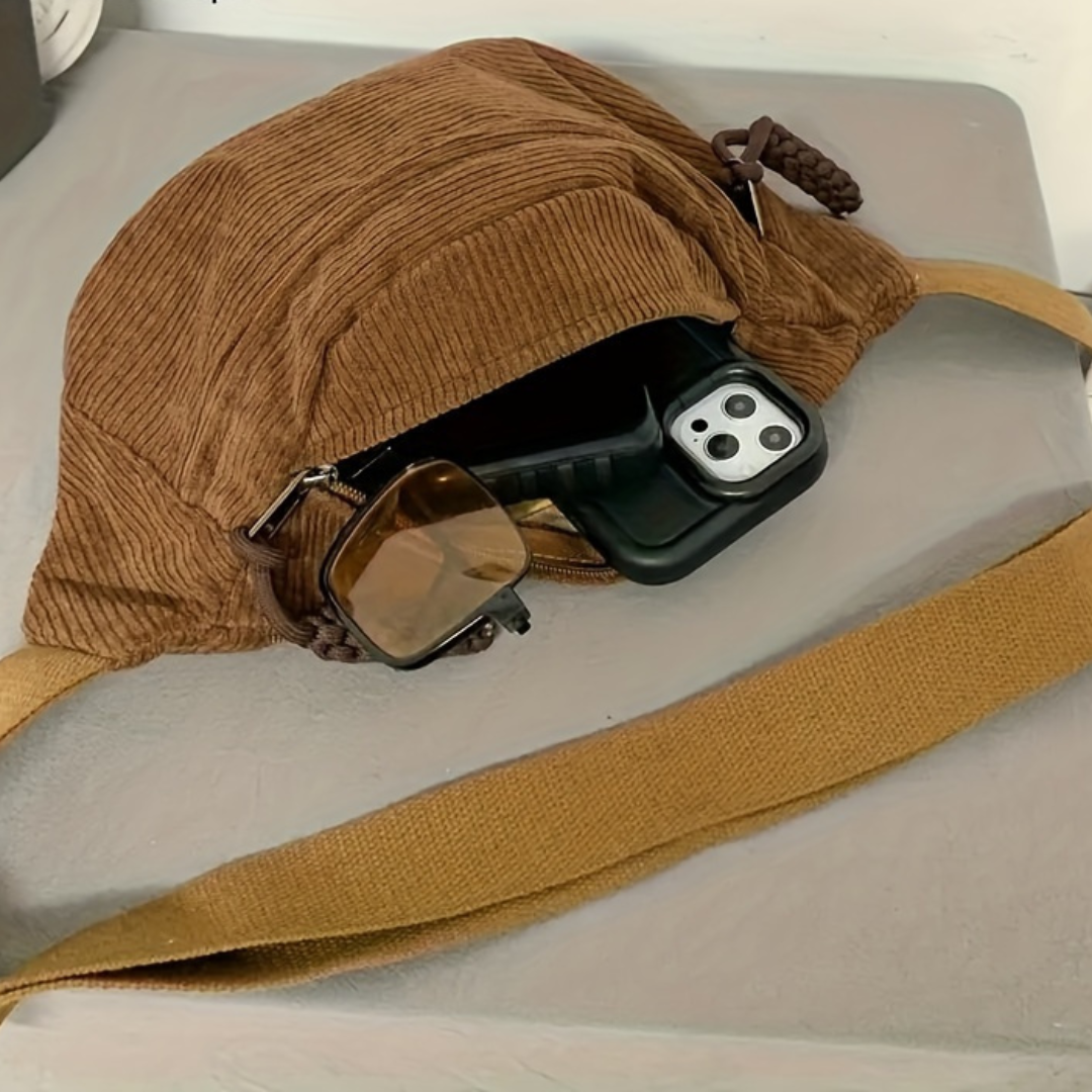 Women's Corduroy Shoulder Bag, photo 11