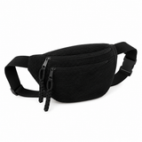 Women's Corduroy Shoulder Bag in Black