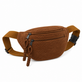 Women's Corduroy Shoulder Bag in Cognac
