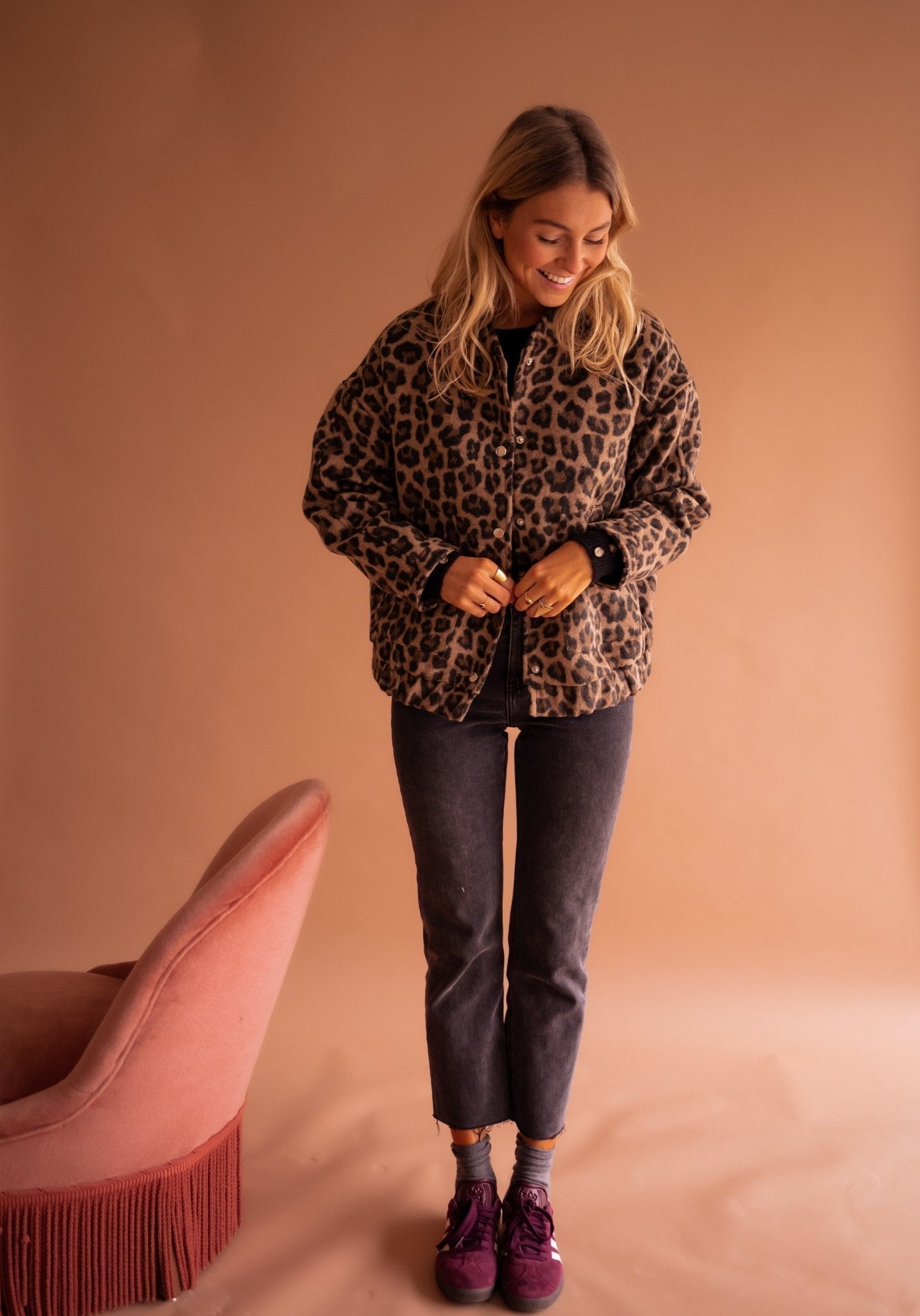 Women's Leopard-Print Shirt Jacket, photo 10