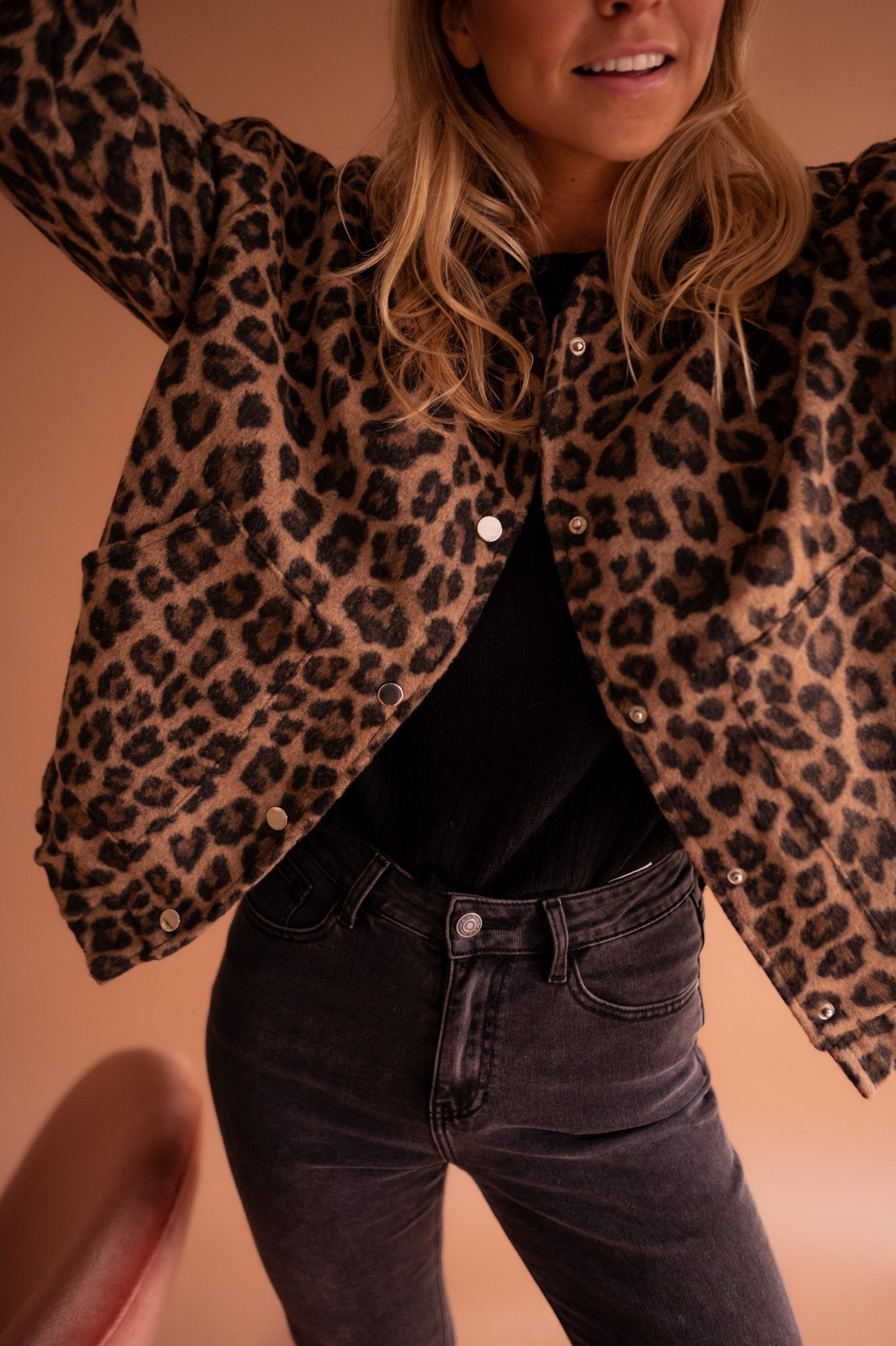Women's Leopard-Print Shirt Jacket, photo 5