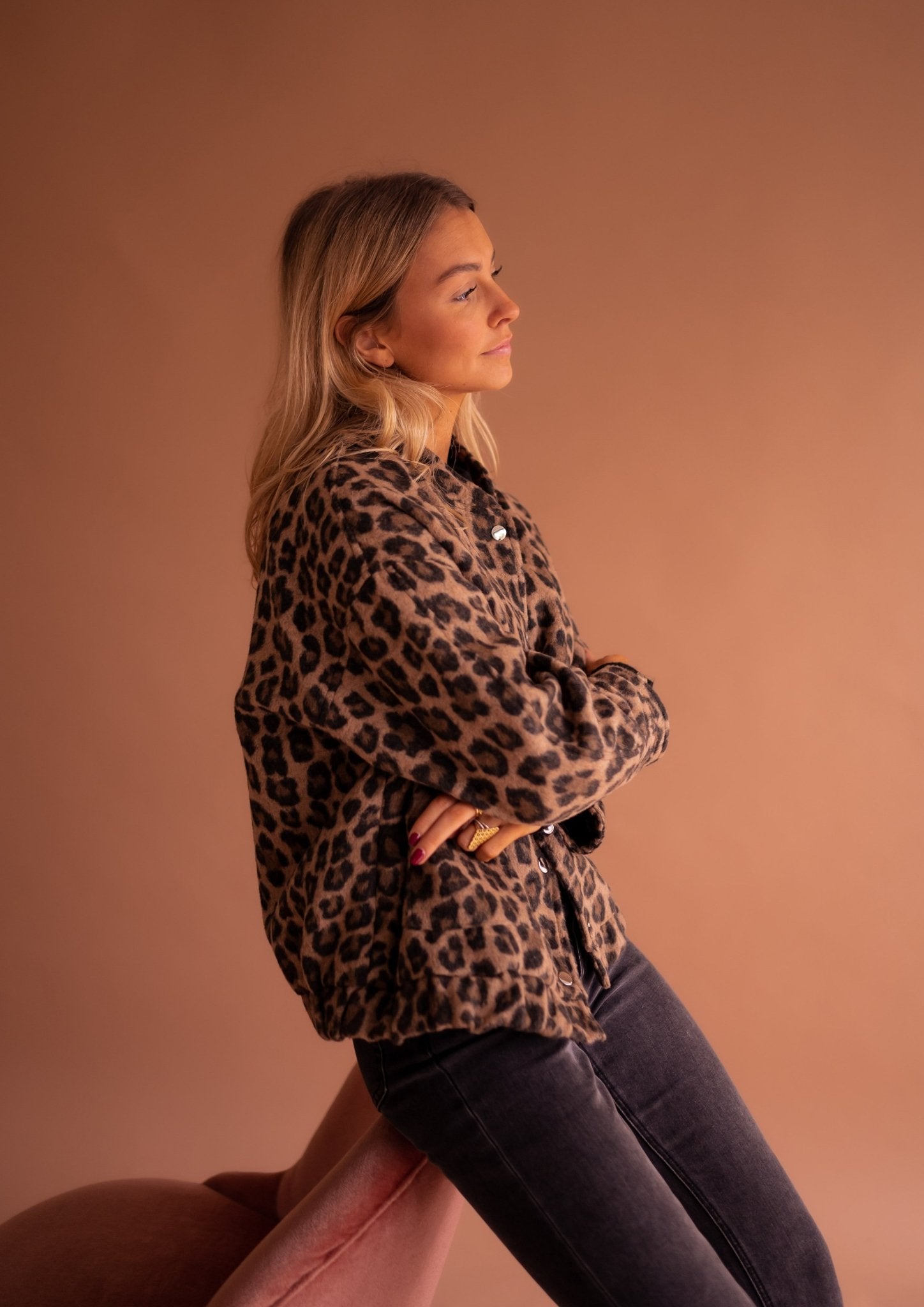 Women's Leopard-Print Shirt Jacket, photo 8