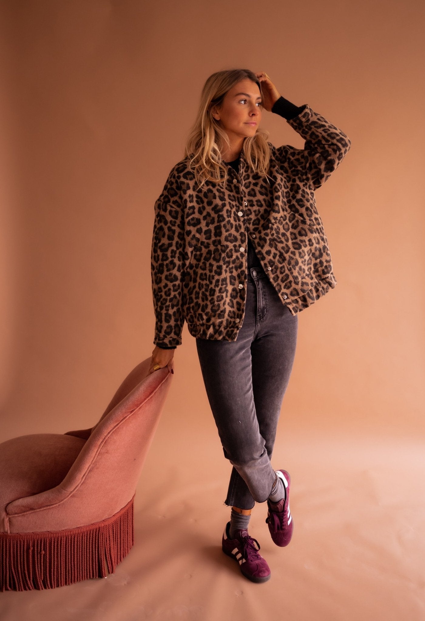 Women's Leopard-Print Shirt Jacket, photo 2