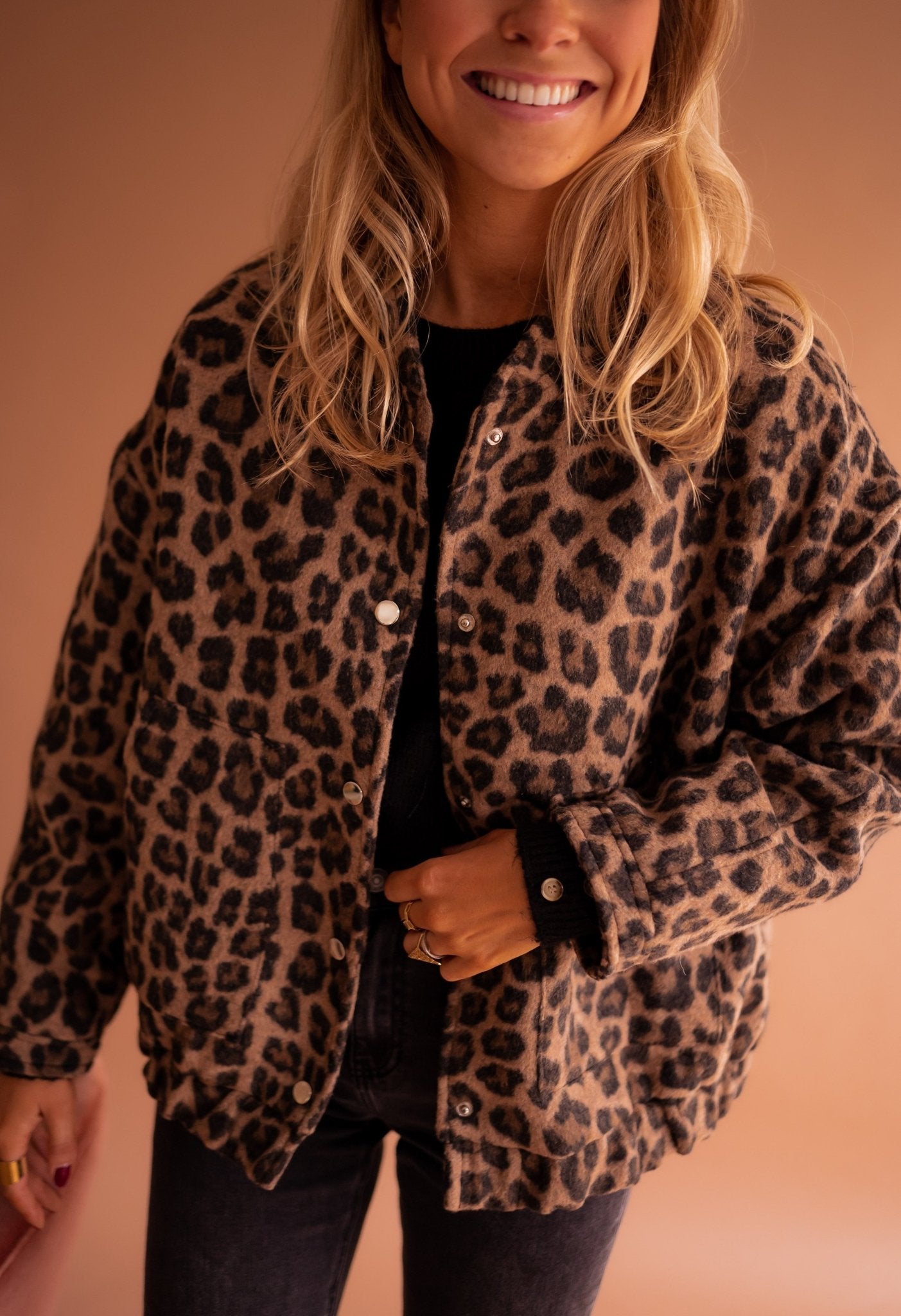 Women's Leopard-Print Shirt Jacket, photo 4