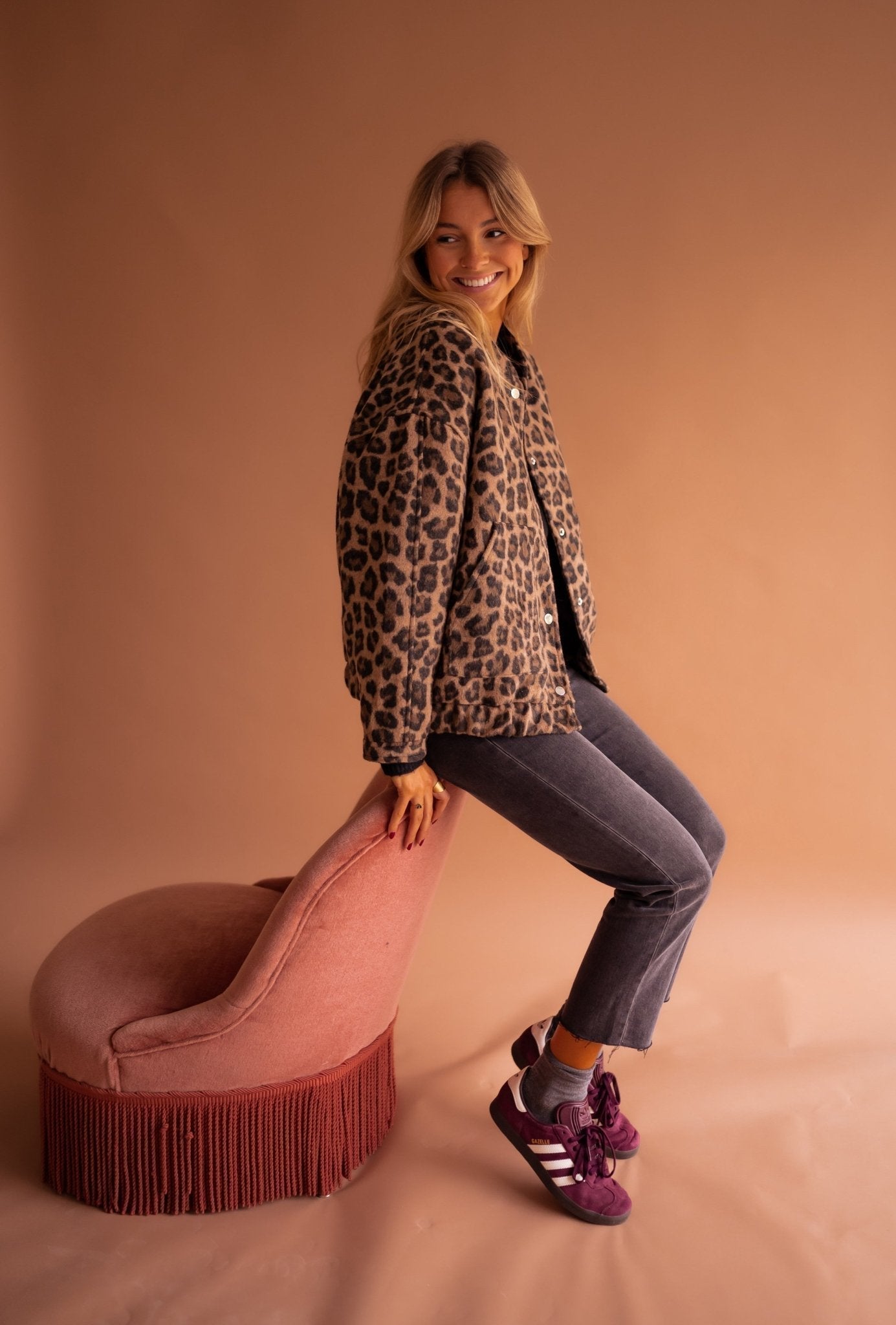 Women's Leopard-Print Shirt Jacket, photo 3