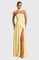 Marisela Sophisticated Maxi Dress in Lemon