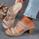 Women's Chic and Comfortable Comfort Sandals in Khaki