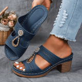 Women's Chic and Comfortable Comfort Sandals in Blue