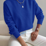 Women's Elegant Warm Sweater in Blue