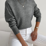 Women's Elegant Warm Sweater in Gray