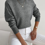 Women's Elegant Warm Sweater in Gray