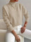 Women's Elegant Warm Sweater in Beige