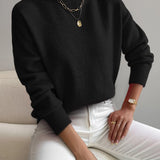 Women's Elegant Warm Sweater in Black