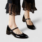 Sydney Comfort Mary Janes in Black