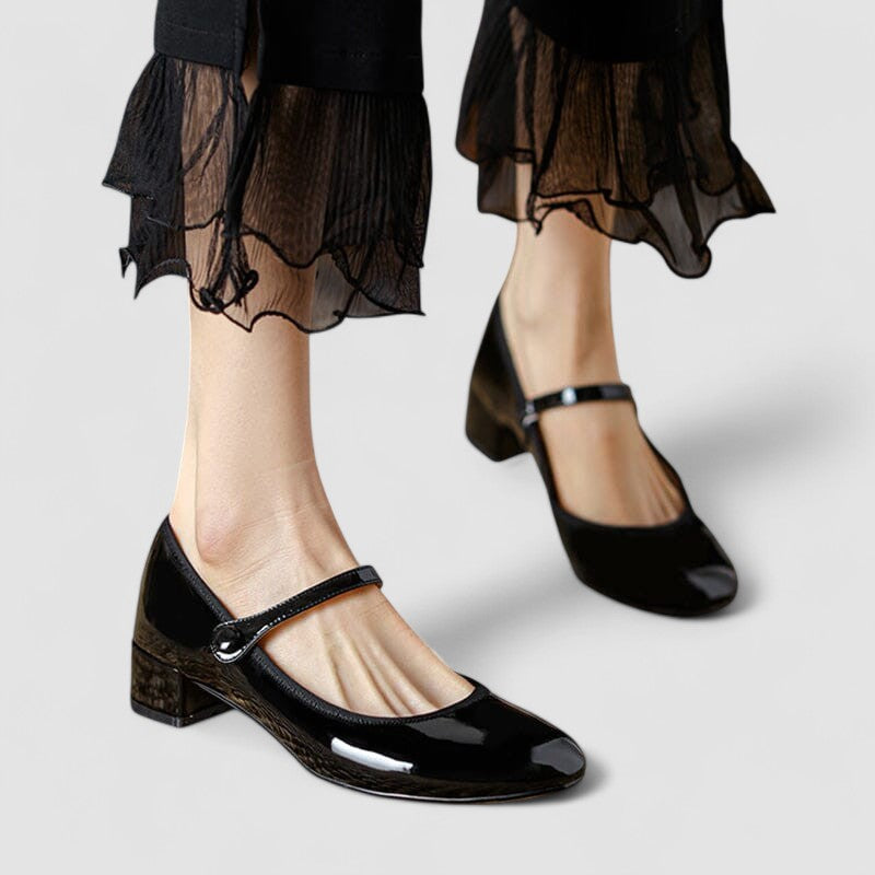 Sydney Comfort Mary Janes in Black