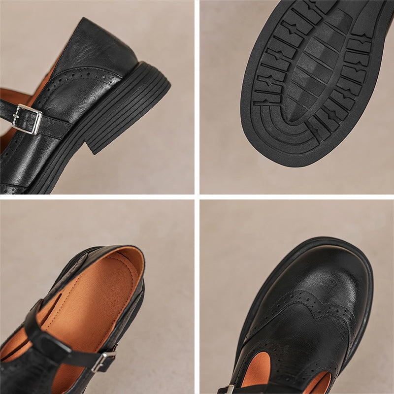 Women's Brogue T-Strap Mary Janes, photo 8