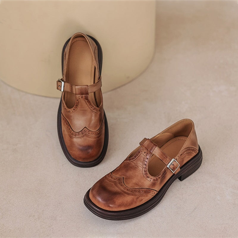 Women's Brogue T-Strap Mary Janes, photo 2