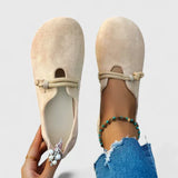 Women's Elegant loafers with natural comfort in Beige