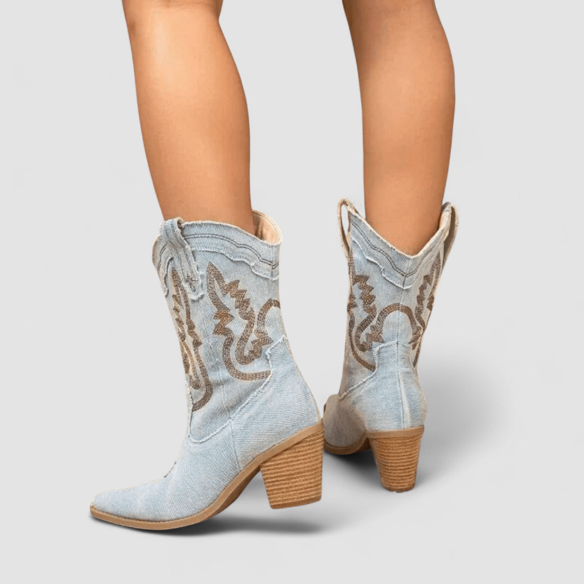 Women's Comfort Denim Ankle Boots, photo 3