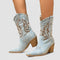 Women's Ankle Boots in Sky Blue