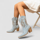 Women's Comfort Denim Ankle Boots, photo 2