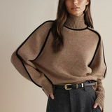 Women's Cotton-Blend Turtleneck Sweater