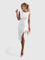 Betty Elegant Midi Dress in White